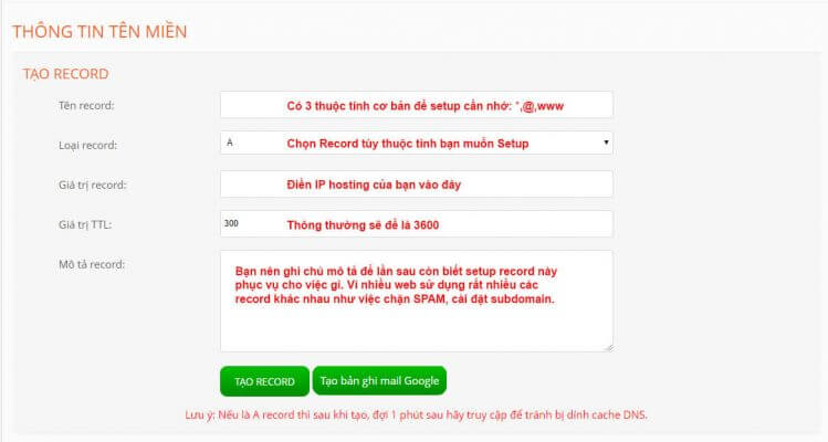 Hướng dẫn trỏ tên miền về hosting