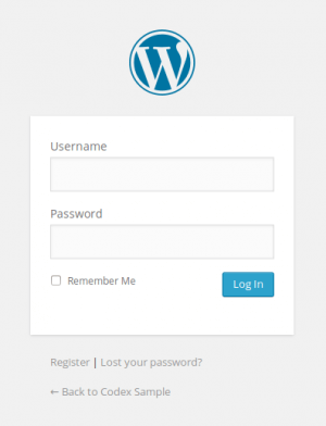 Giao diện đăng nhập trang quản trị web Wordpress