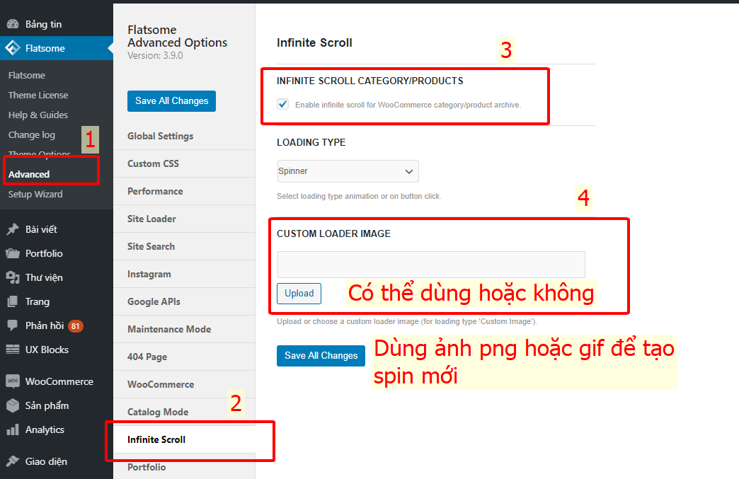 infinite scroll flatsome hướng dẫn 2