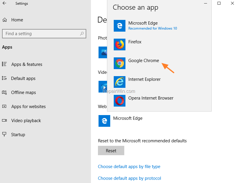 cannot open links from outlook