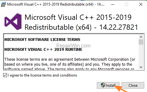 Redistributable package 2005 x64. Microsoft Visual c++ 2015 Redistributable. Microsoft Visual c++ Redistributable 2019.