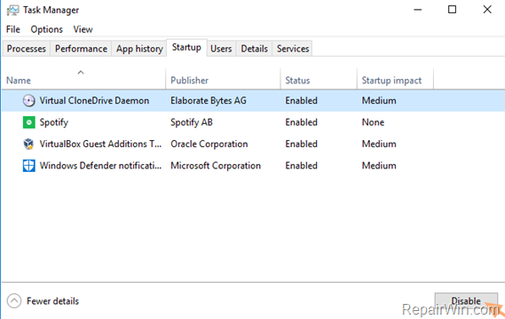 clean boot windows 10