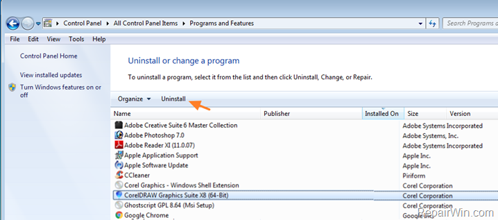 cannot install coreldraw