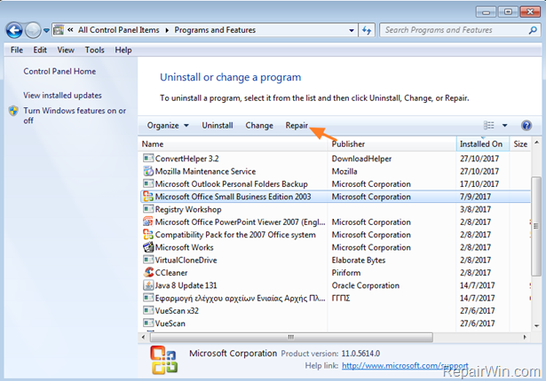 FIX Outlook Operation Failed Due To A Registry Or Installation Problem 