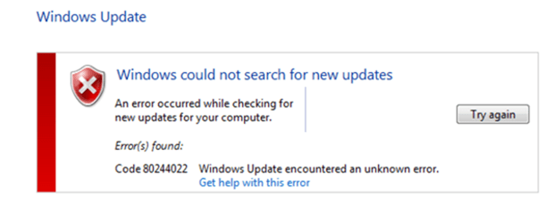 fix Windows Update Error 8024402C