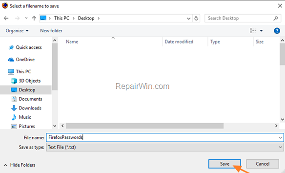 How to Save Firefox Passwords