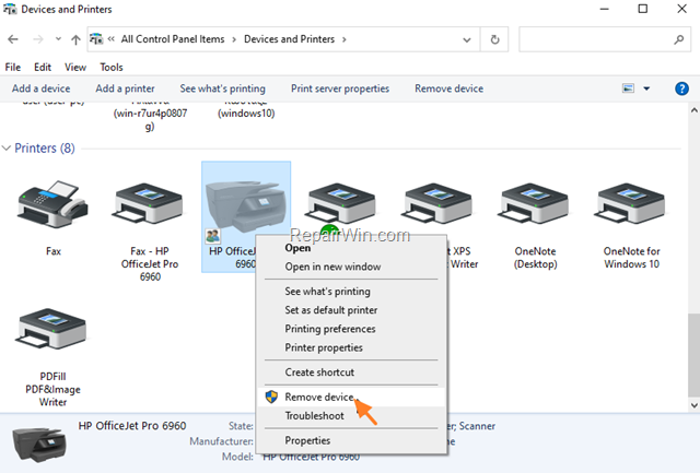 FIX Printer settings could not be saved