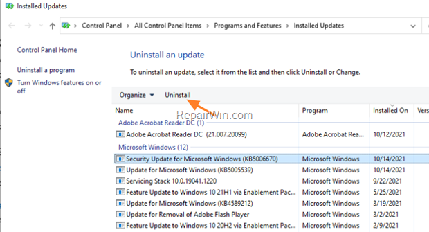 FIX Network Printing Problems after installing KB5006670