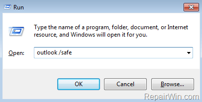 outlook safe mode