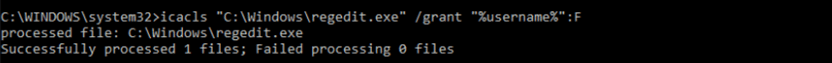 assign Full Control permissions to a file