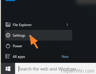 windows 10 settings