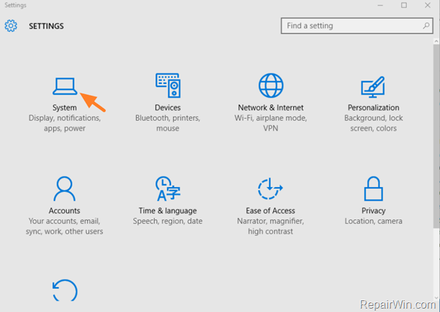 windows 10 system