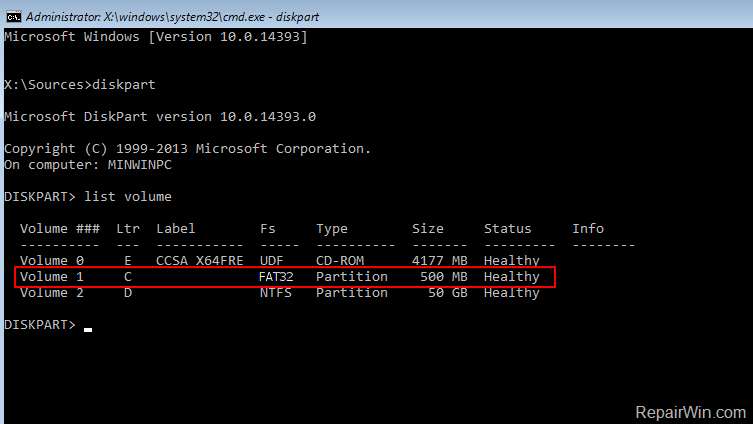 Repair Boot Configuration Data UEFI