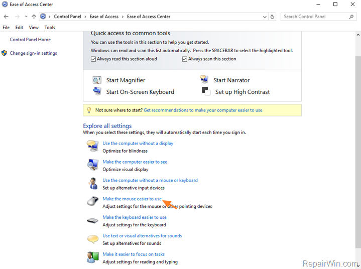 Number keypad not working in Windows 10