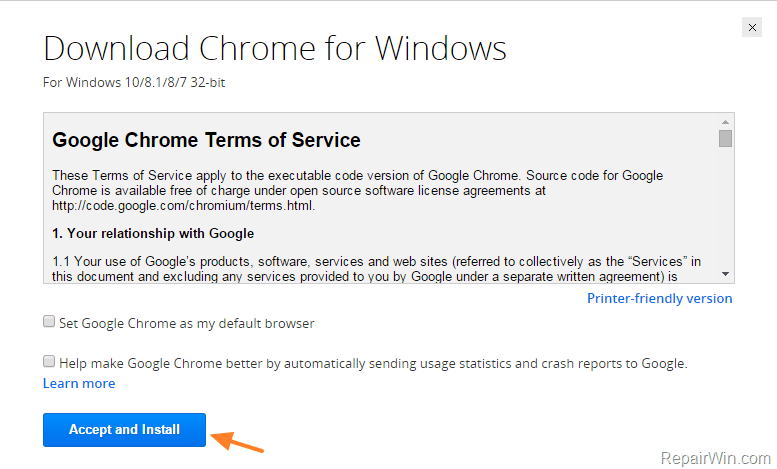 Chrome Standalone Installer