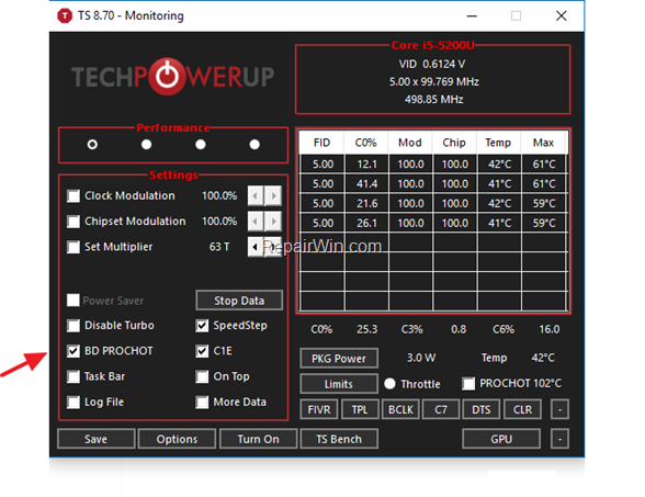 FIX Slow CPU Speed with ThrottleStop