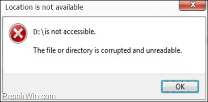 FIX Locations is not available - File or Directory is Corrupted and Unreadable 0x80070570