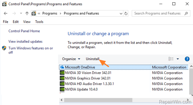 completely removel OneDrive