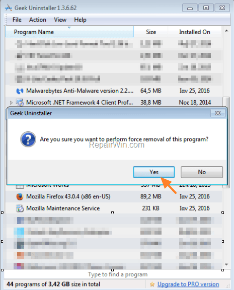 geek uninstaller tool
