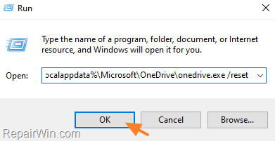 Reset OneDrive