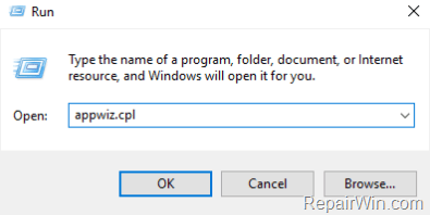programs and features
