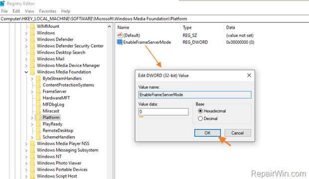 Fix Webcam issues Windows 10