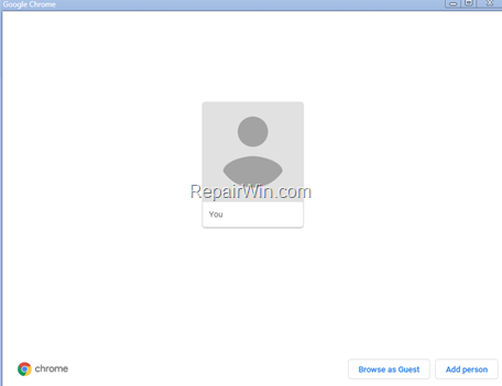 FIX Remove Chrome Browse as Guest