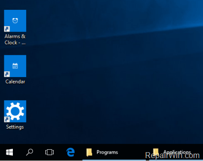 create Shortcuts Windows 10