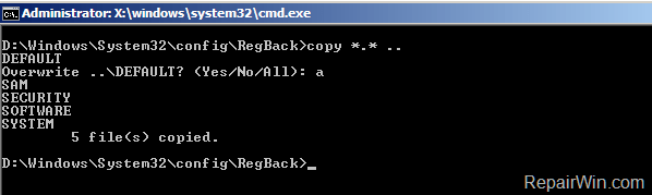 fix startup repair loop