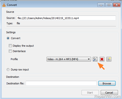 rotated video vlc