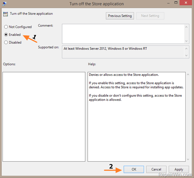 deny store access windows 10 enterprise