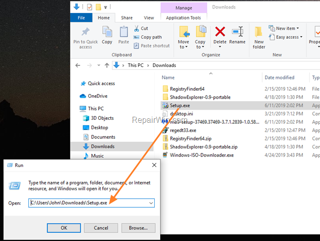 Run App in Command Prompt Admin