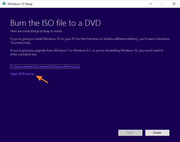 Windows 10 installation media