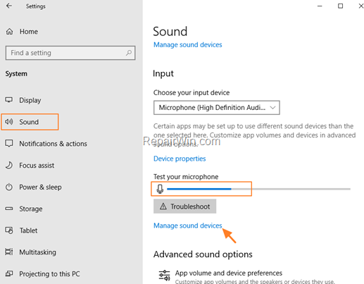 Test Microphone Windows 10