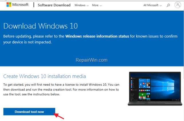 Media Creation Tool - Download