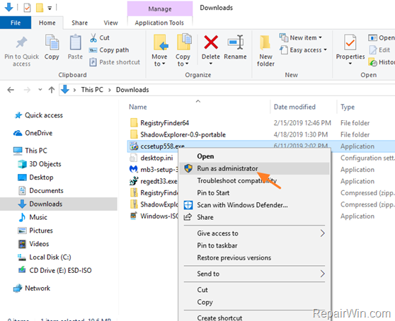 App is Blocked for your Protection in Windows 10.