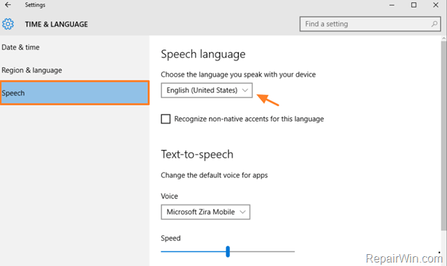 align speech to language