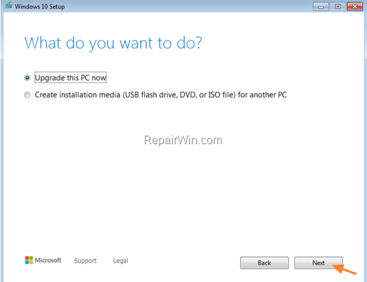 Upgrade Windows 7 to Windows 10