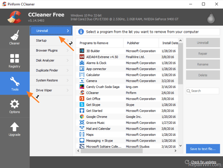 uninstall Windows 10 Store app
