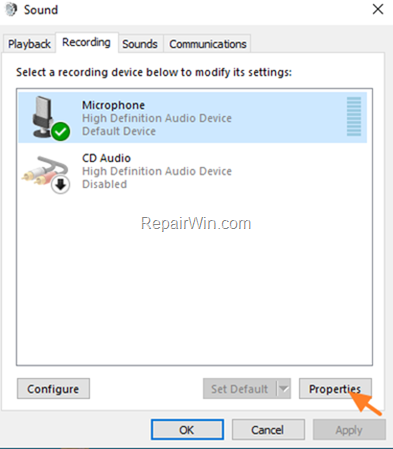 Microphone Properties