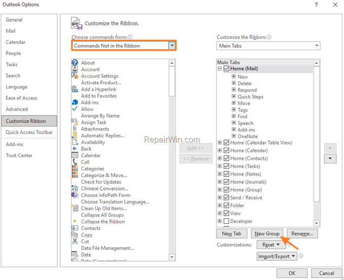 How to view the Message Headers in Outlook 2016-2019