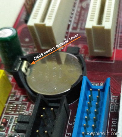 remove cmos battery