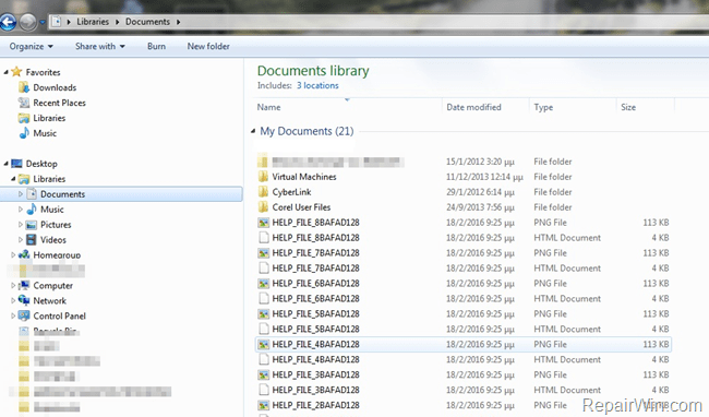remove HELP_FILE Cryptowall v4