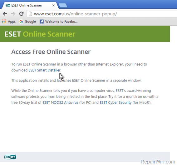 eset online scanner