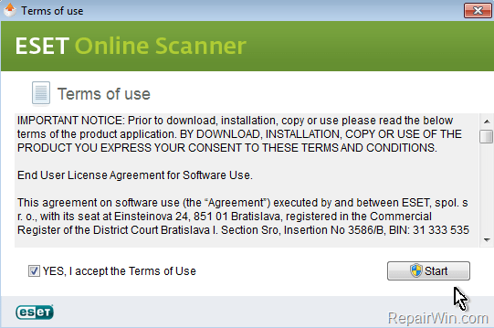 eset online scan