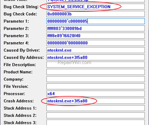 SYSTEM_SERVICE_EXCEPTION - ntoskrnl.exe+3f5a80