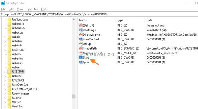 How to Disable USB Storage Devices - Registry