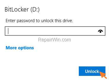 unlock bitlocker windows 10