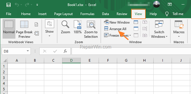 Fix missing excel tabs