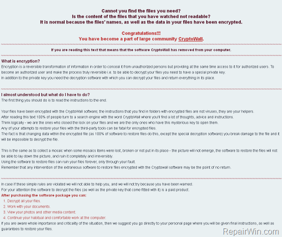 cryptowall version 4